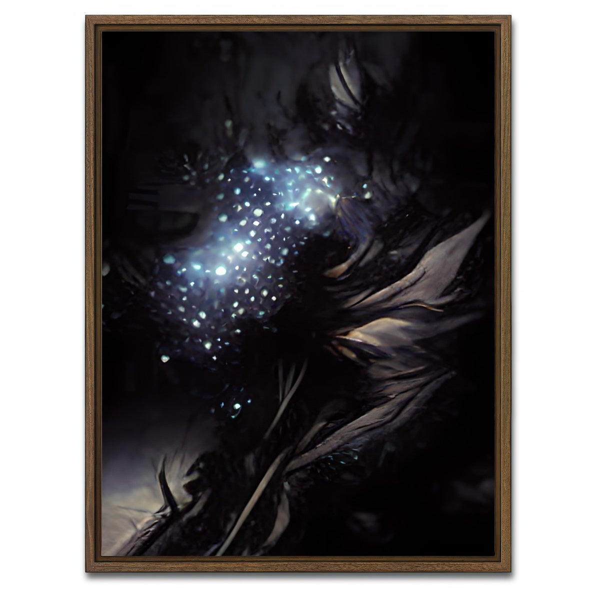 AUTO-MOCKUP WHITE | Light Shines | 1 Piece | Walnut Framed Canvas | group=3x4