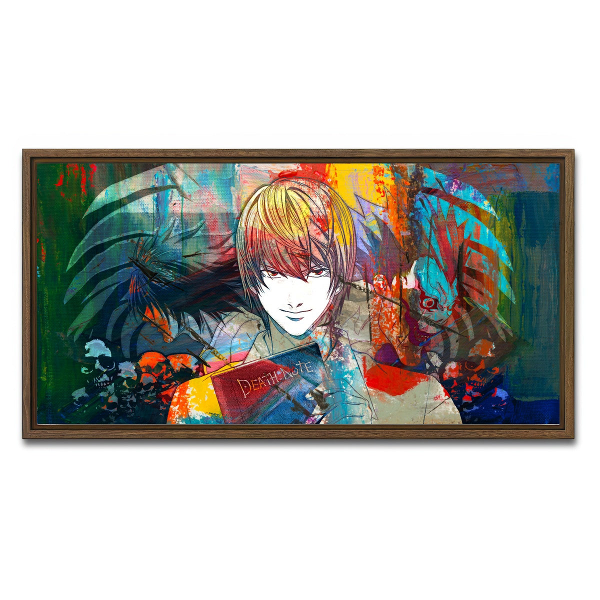 AUTO-MOCKUP WHITE | Light | 1 Piece | Walnut Framed Canvas | group=2x1