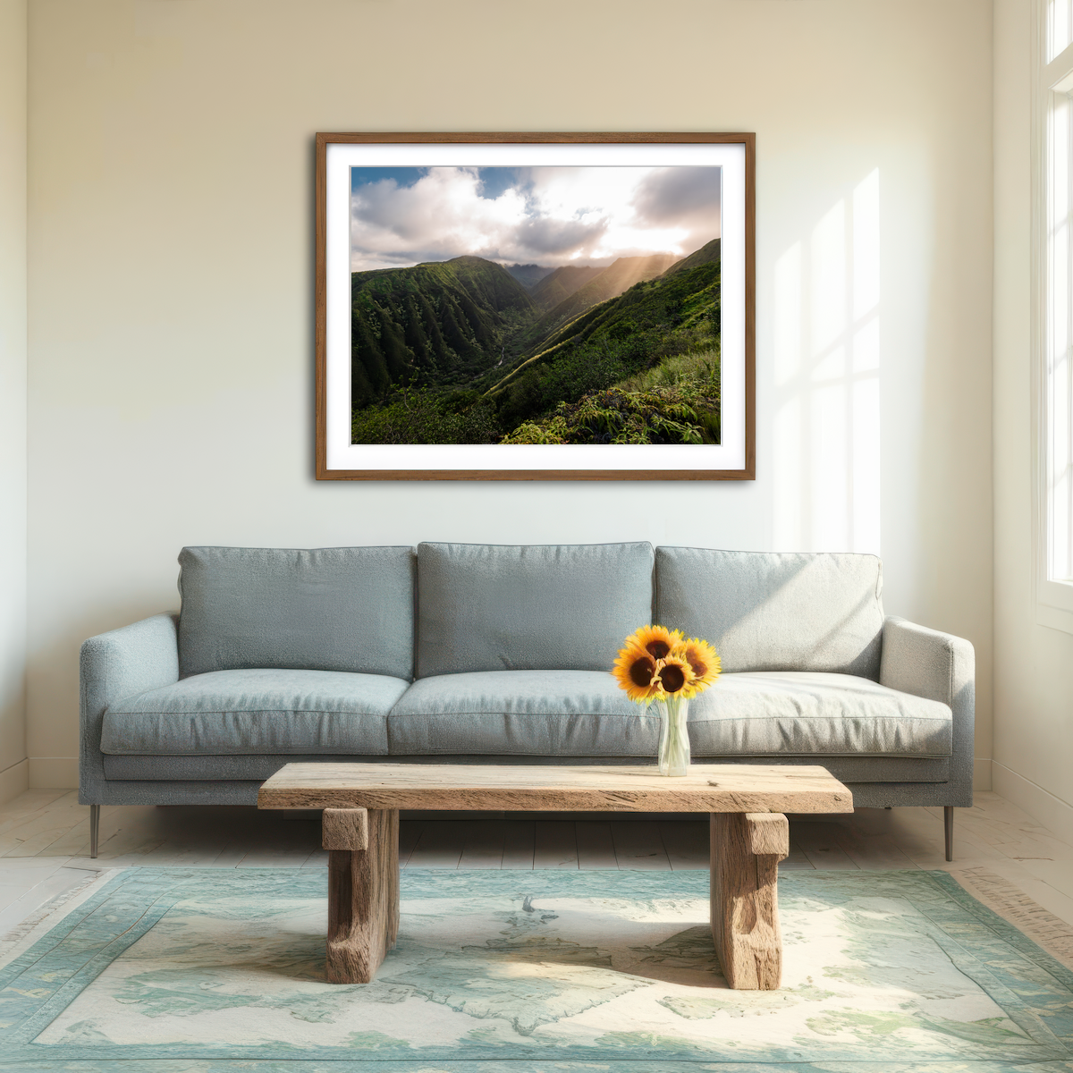 AUTO-MOCKUP ROOM | Light in the Valley Wall Art