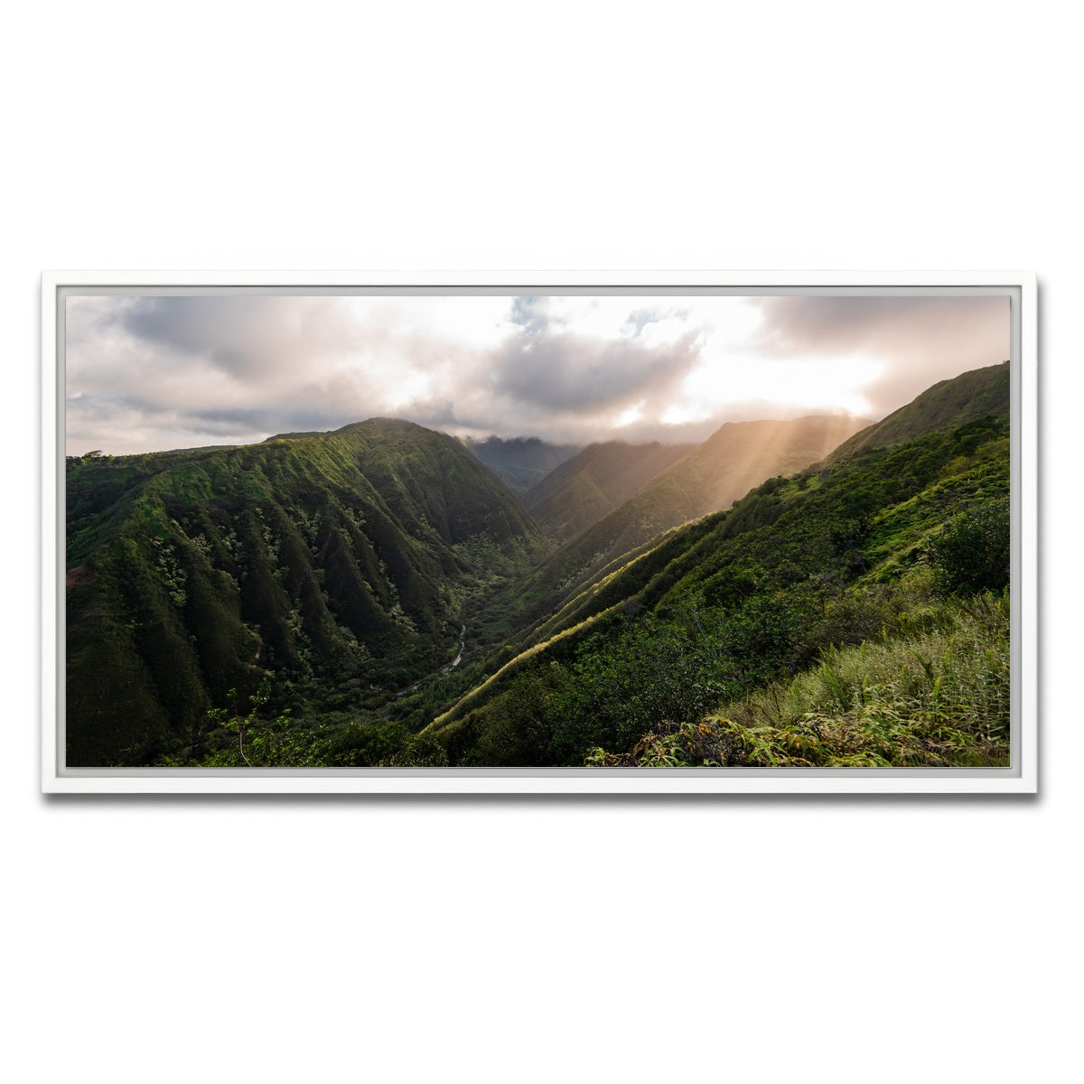 AUTO-MOCKUP WHITE | Light in the Valley | 1 Piece | White Framed Canvas | group=2x1