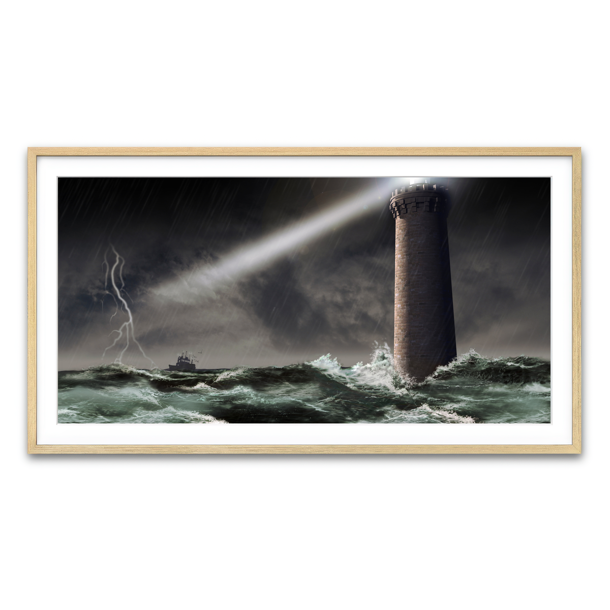 Framed Print 2x1 Natural