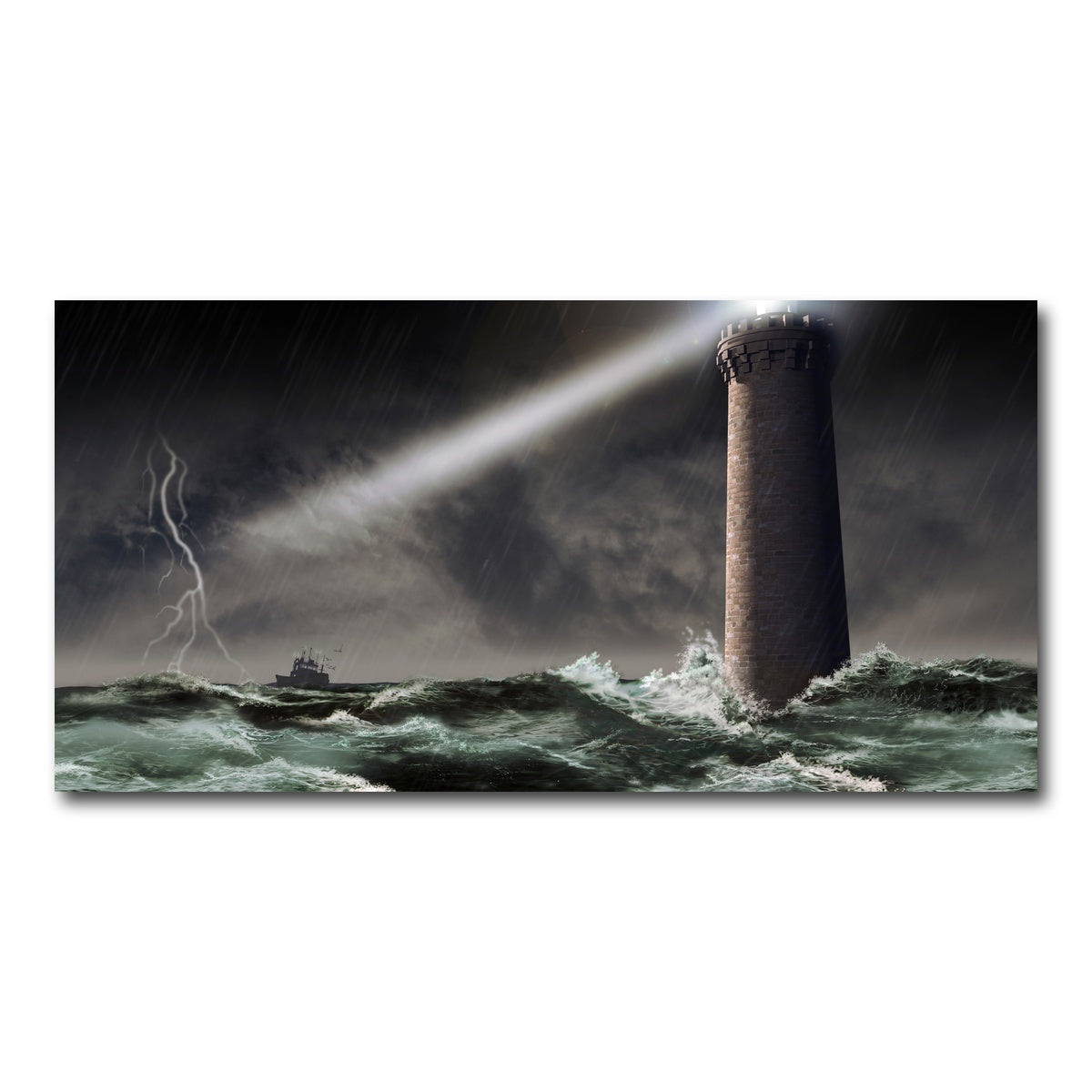 AUTO-MOCKUP WHITE | Lighthouse Lightning | 1 Piece | Gallery Wrap Canvas | group=2x1