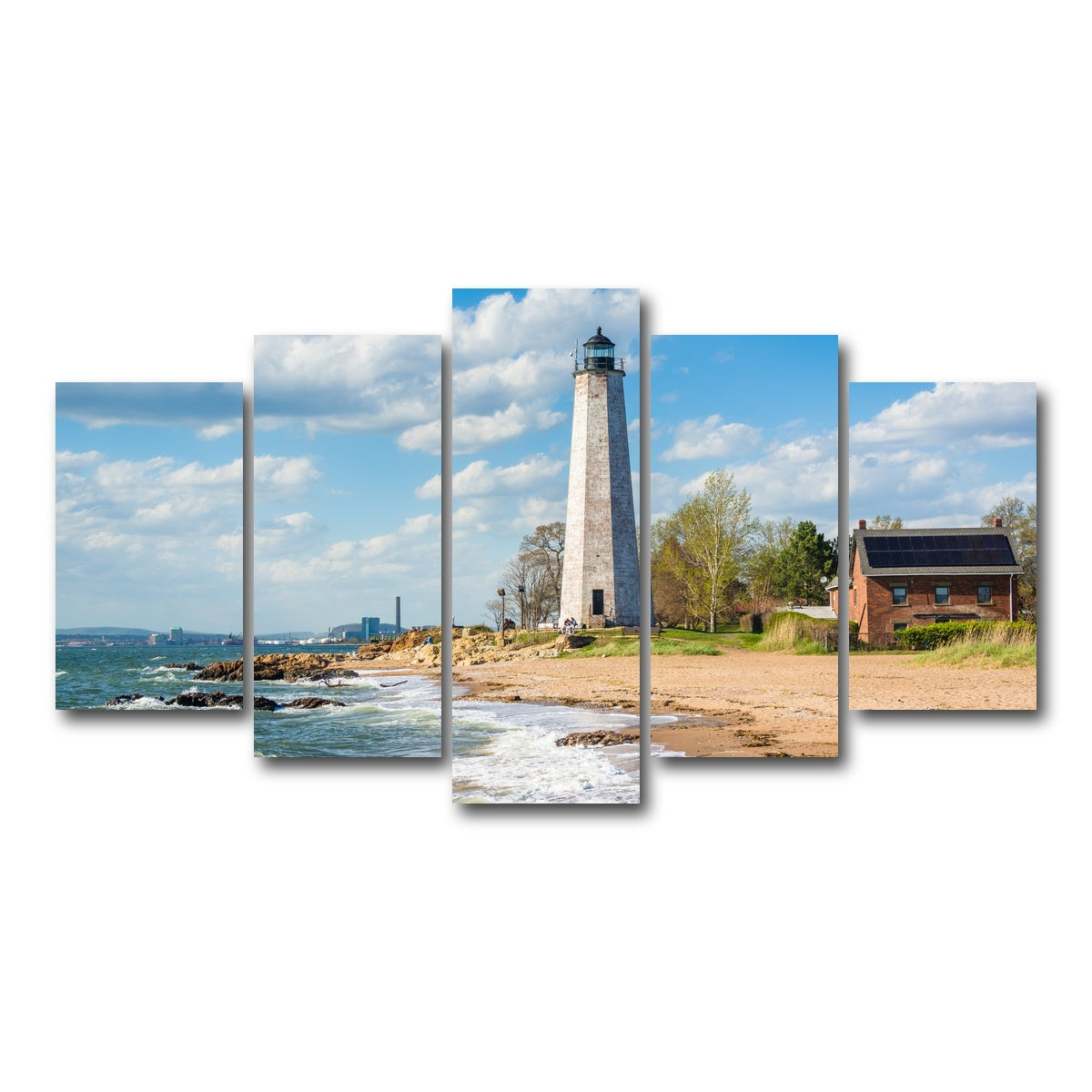AUTO-MOCKUP WHITE | Lighthouse Point Park | 5 Piece | Gallery Wrap Canvas | group=5_normal