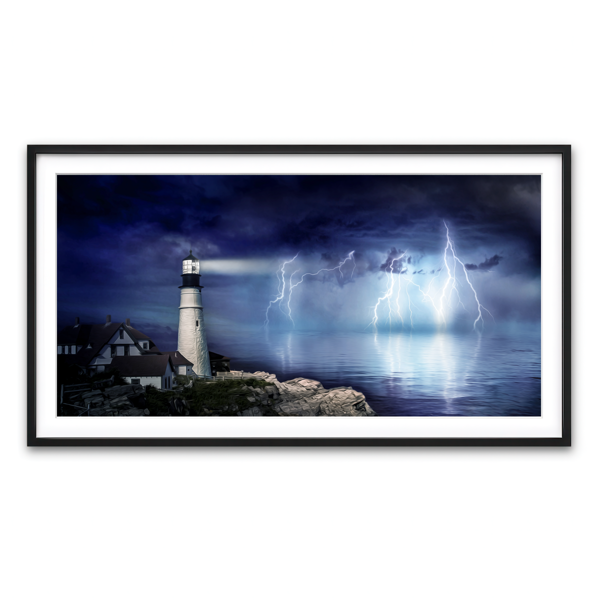 Framed Print 2x1 Black