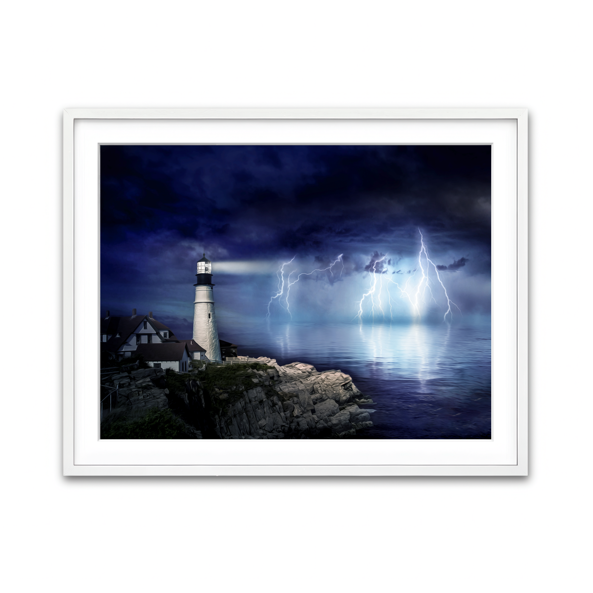 Framed Print 4x3 White
