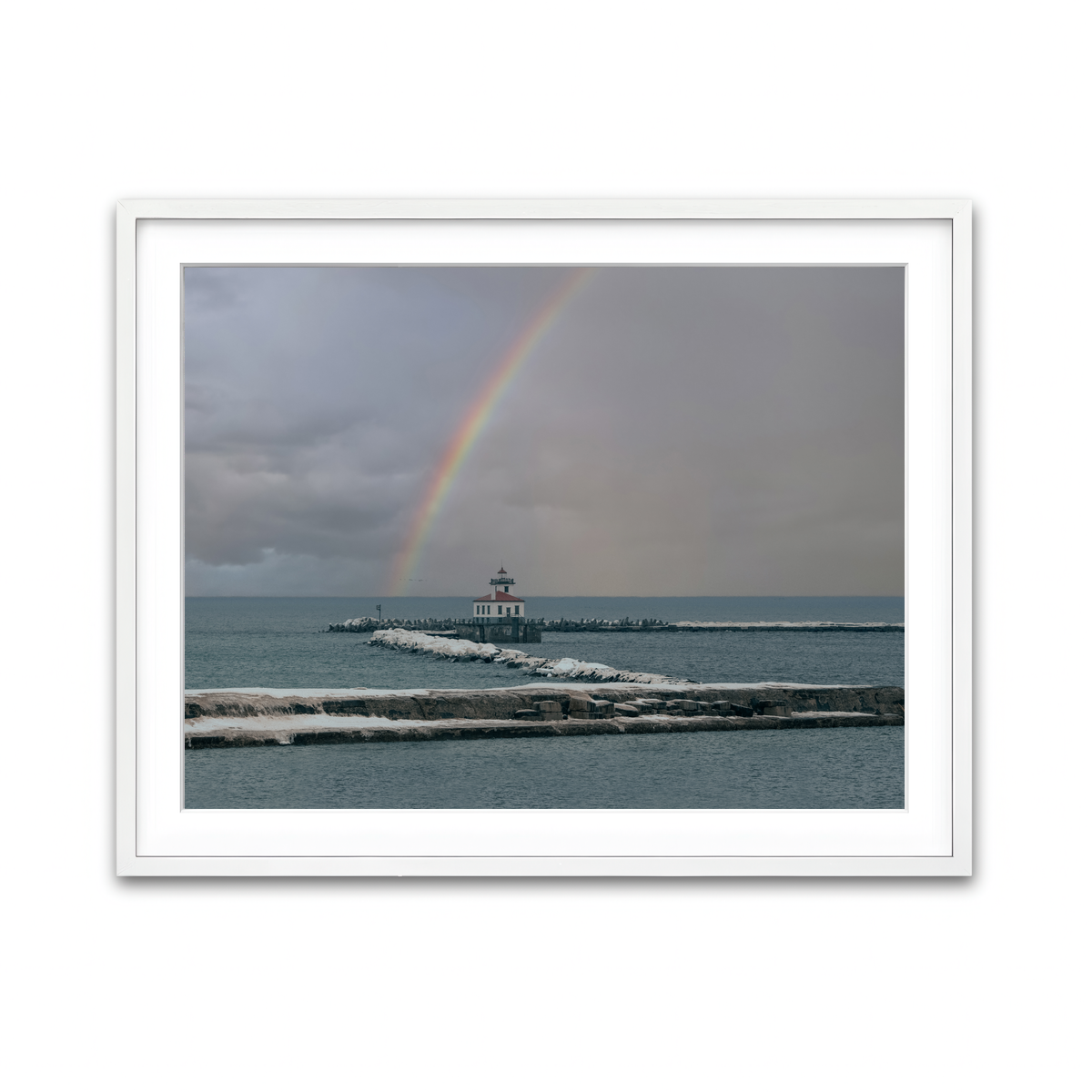 Framed Print 4x3 White