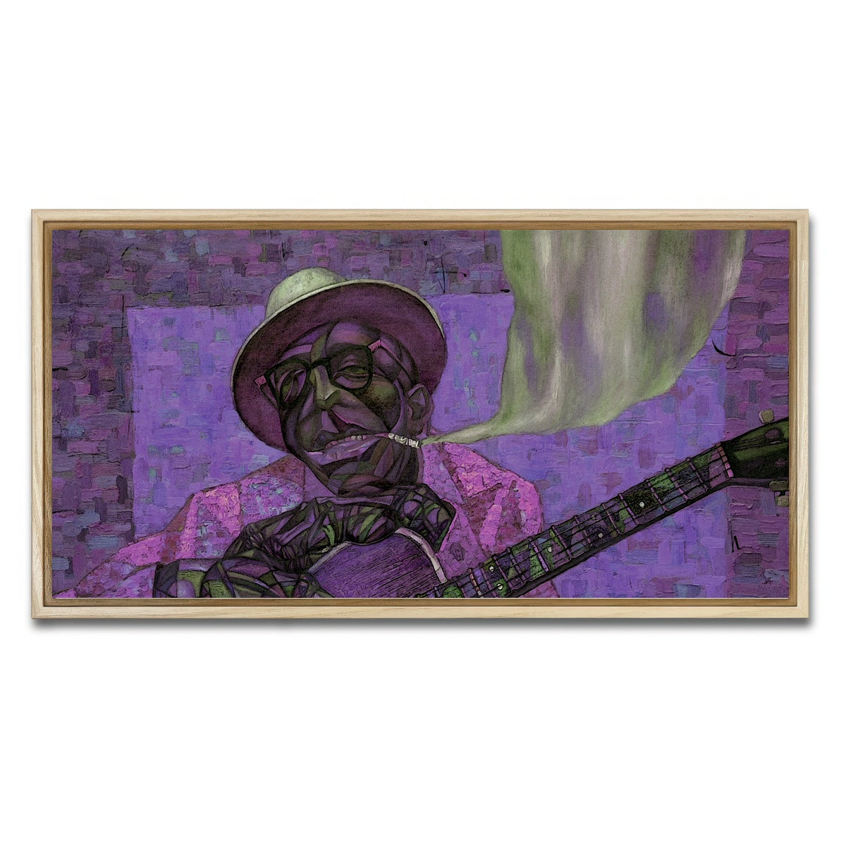 AUTO-MOCKUP WHITE | Lightnin` Hopkins | 1 Piece | Natural Framed Canvas | group=2x1