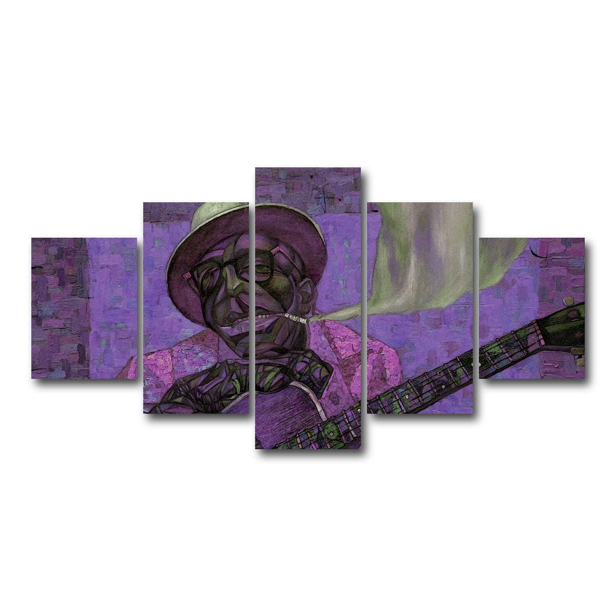 AUTO-MOCKUP WHITE | Lightnin` Hopkins | 5 Piece | Gallery Wrap Canvas | group=5_short