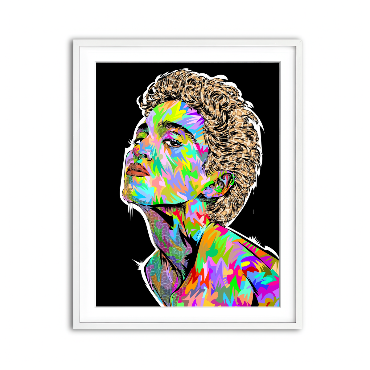 Framed Print 3x4 White