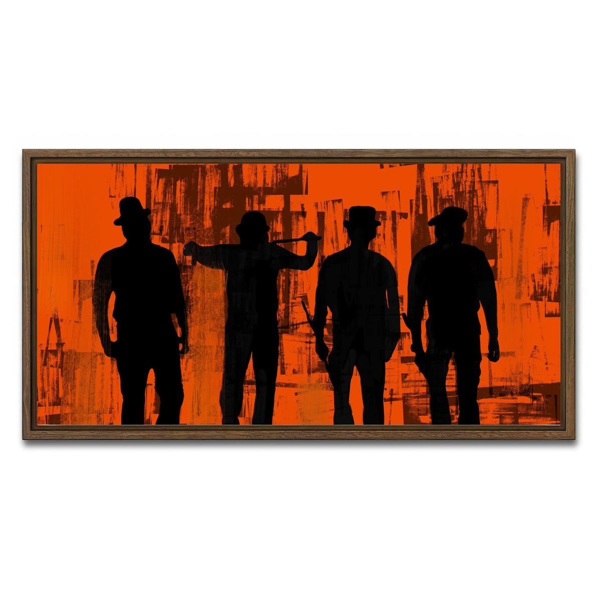 AUTO-MOCKUP WHITE | Like Clockwork | 1 Piece | Walnut Framed Canvas | group=2x1