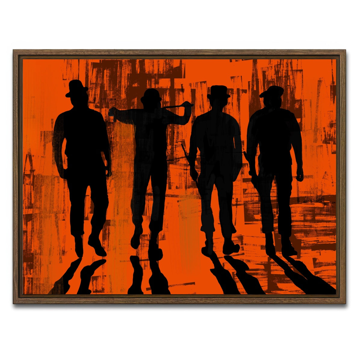 AUTO-MOCKUP WHITE | Like Clockwork | 1 Piece | Walnut Framed Canvas | group=4x3