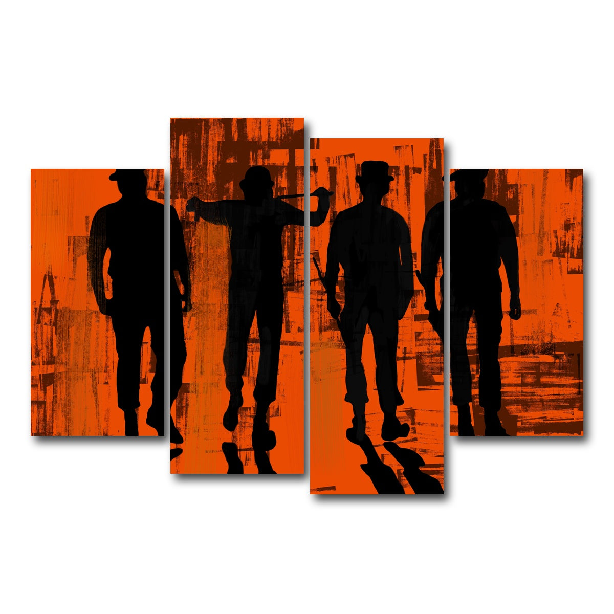 AUTO-MOCKUP WHITE | Like Clockwork | 4 Piece | Gallery Wrap Canvas | group=4_short