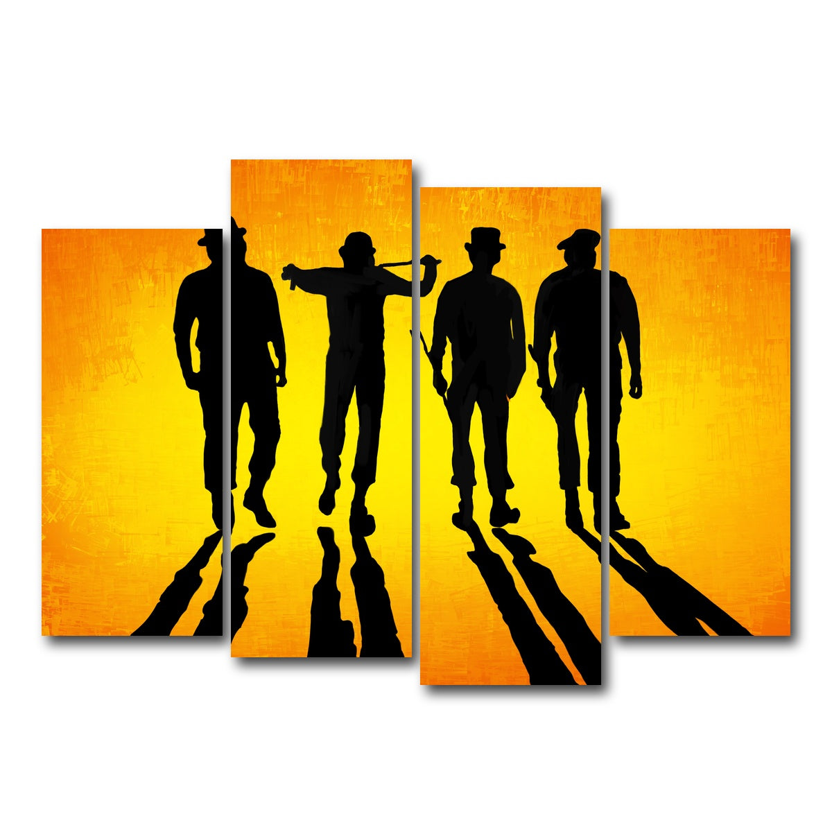 AUTO-MOCKUP WHITE | Like Clockwork canvas set | 4 Piece | Gallery Wrap Canvas | group=4_normal