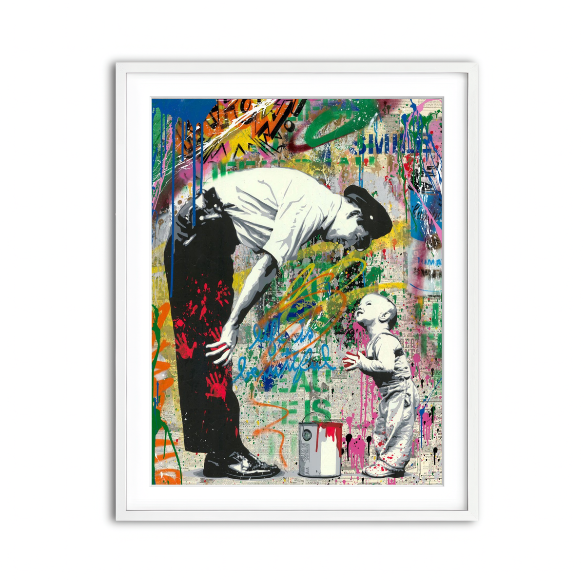 Framed Print 3x4 White