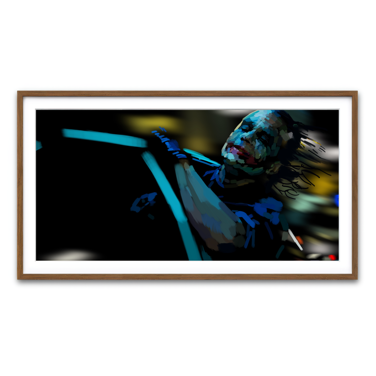 Framed Print 2x1 Walnut