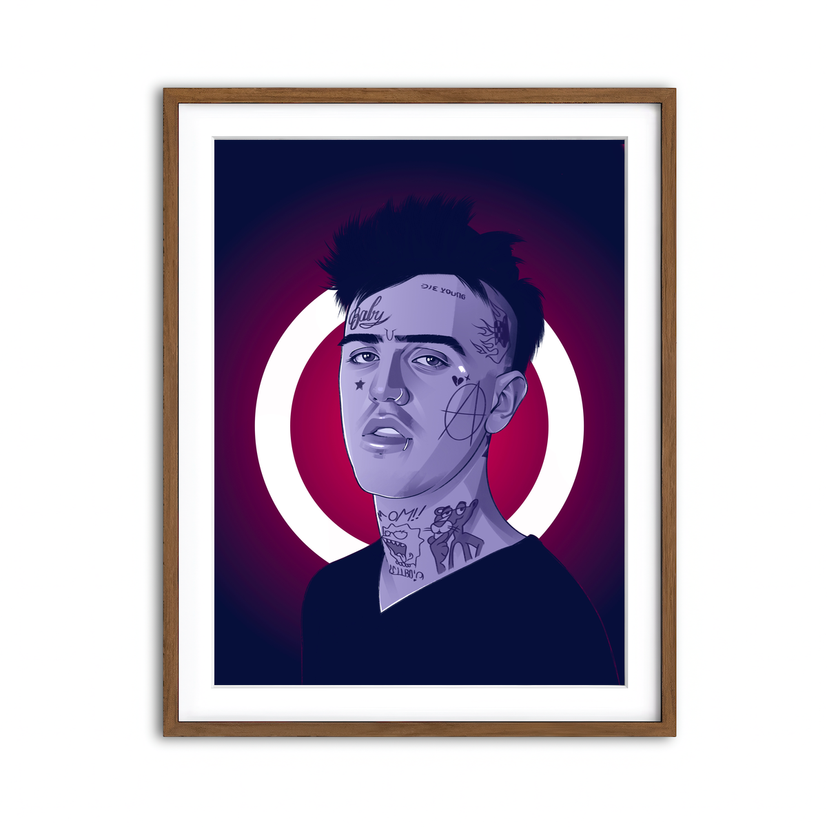 Framed Print 3x4 Walnut