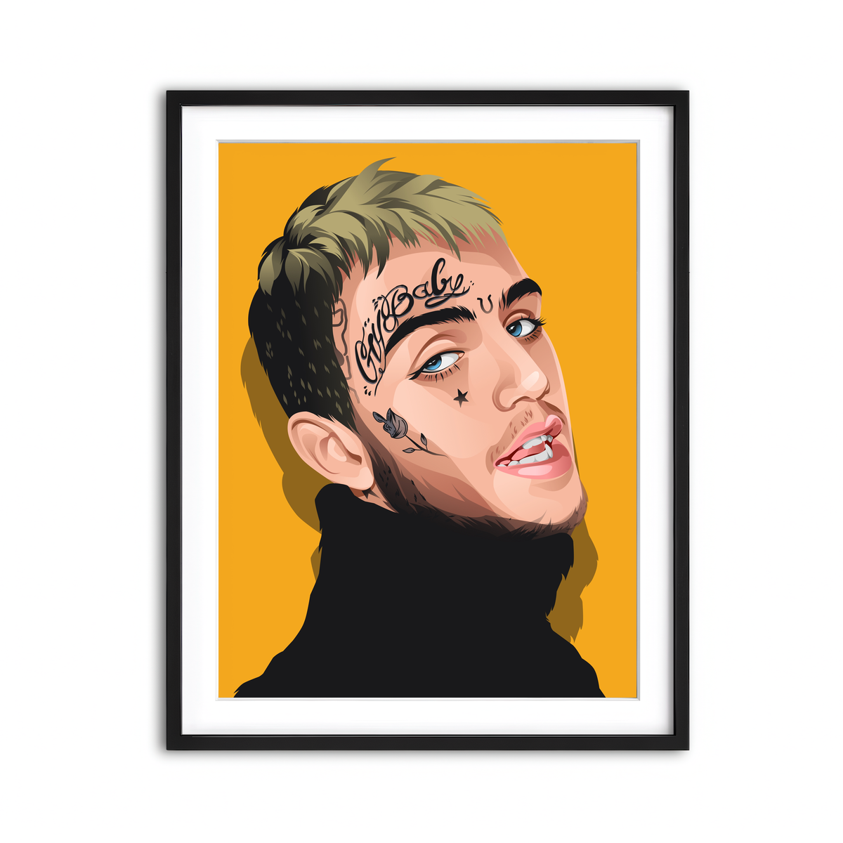 Framed Print 3x4 Black