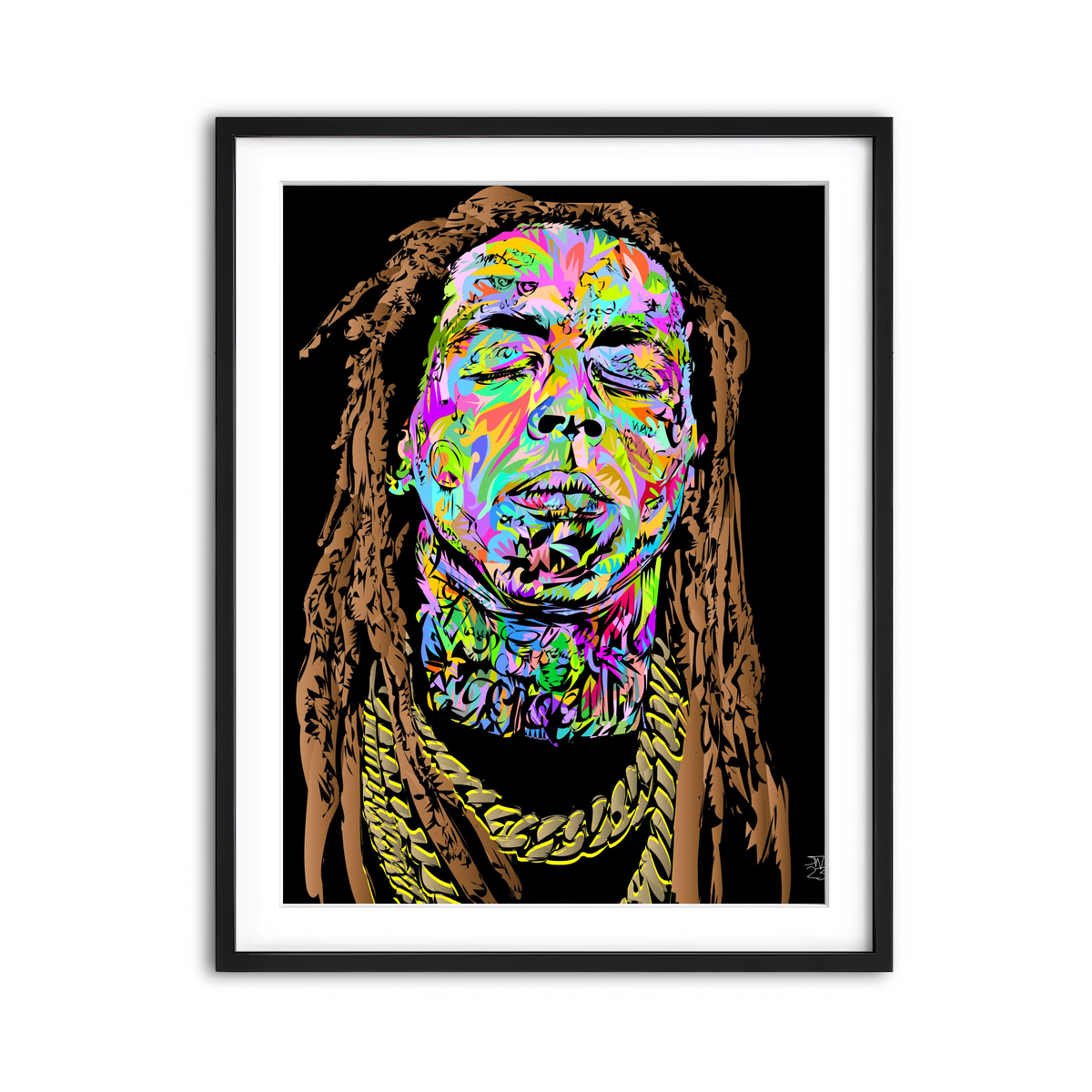 Framed Print 3x4 Black