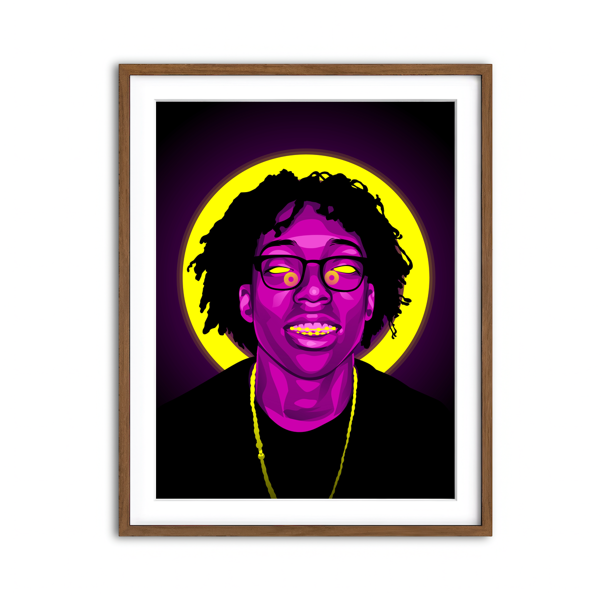 Framed Print 3x4 Walnut