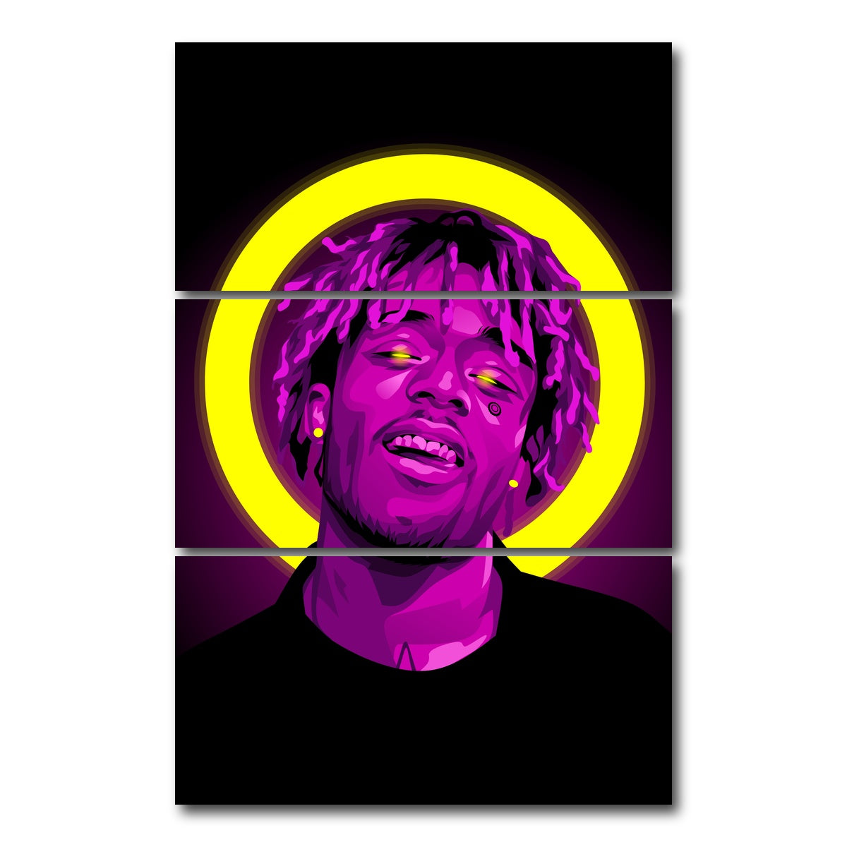 AUTO-MOCKUP WHITE | Lil uzi | 3 Piece | Gallery Wrap Canvas | group=12x24_stacked