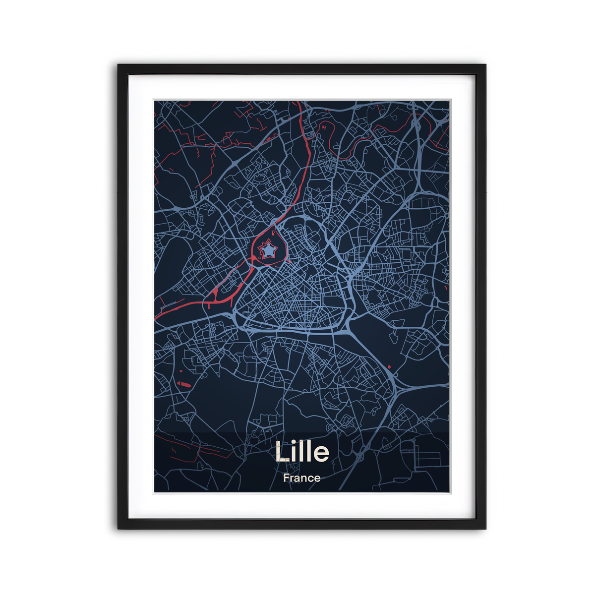 Framed Print 3x4 Black