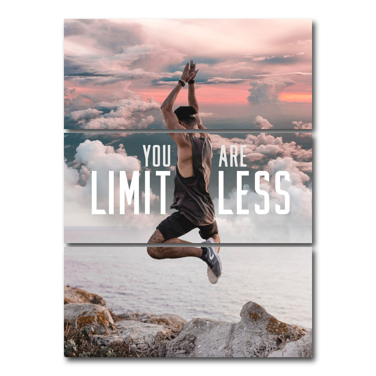 AUTO-MOCKUP WHITE | Limitless | 3 Piece | Gallery Wrap Canvas | group=8x18_stacked