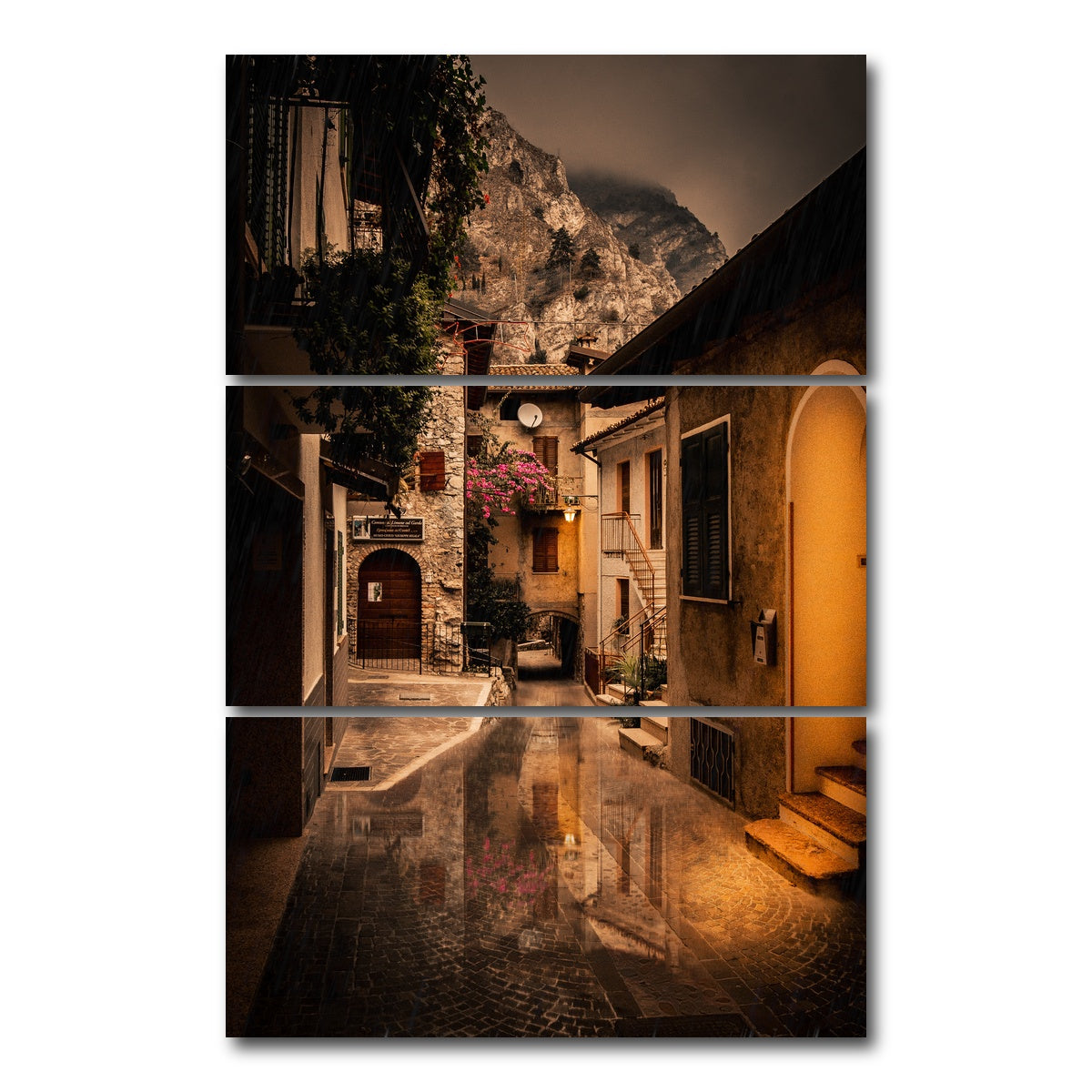 AUTO-MOCKUP WHITE | Limone sul Garda | 3 Piece | Gallery Wrap Canvas | group=12x24_stacked
