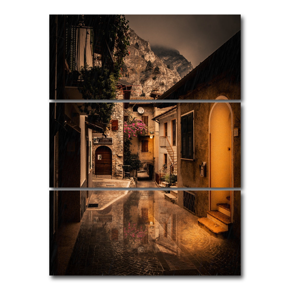 AUTO-MOCKUP WHITE | Limone sul Garda | 3 Piece | Gallery Wrap Canvas | group=8x18_stacked