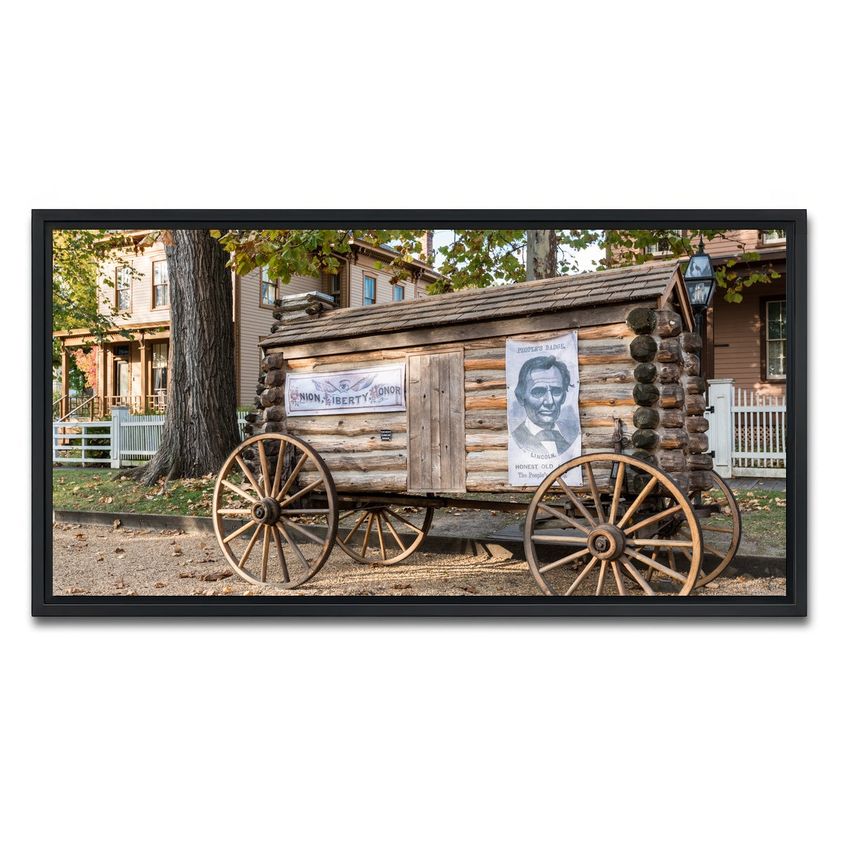 AUTO-MOCKUP WHITE | Lincoln Home National Historic Site | 1 Piece | Black Framed Canvas | group=2x1