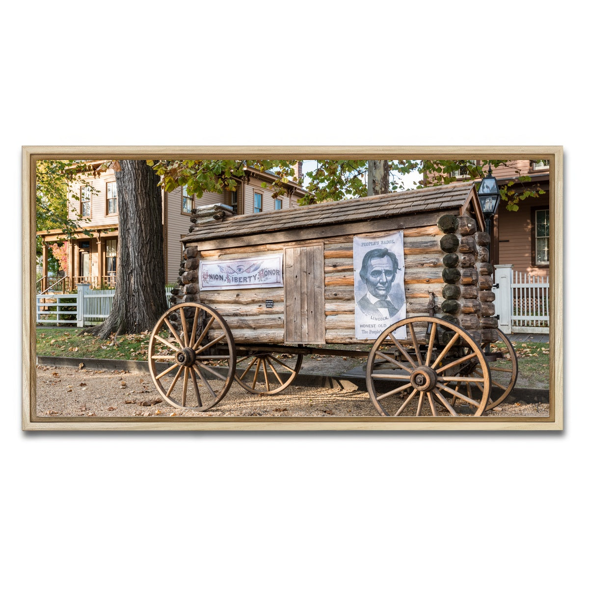 AUTO-MOCKUP WHITE | Lincoln Home National Historic Site | 1 Piece | Natural Framed Canvas | group=2x1