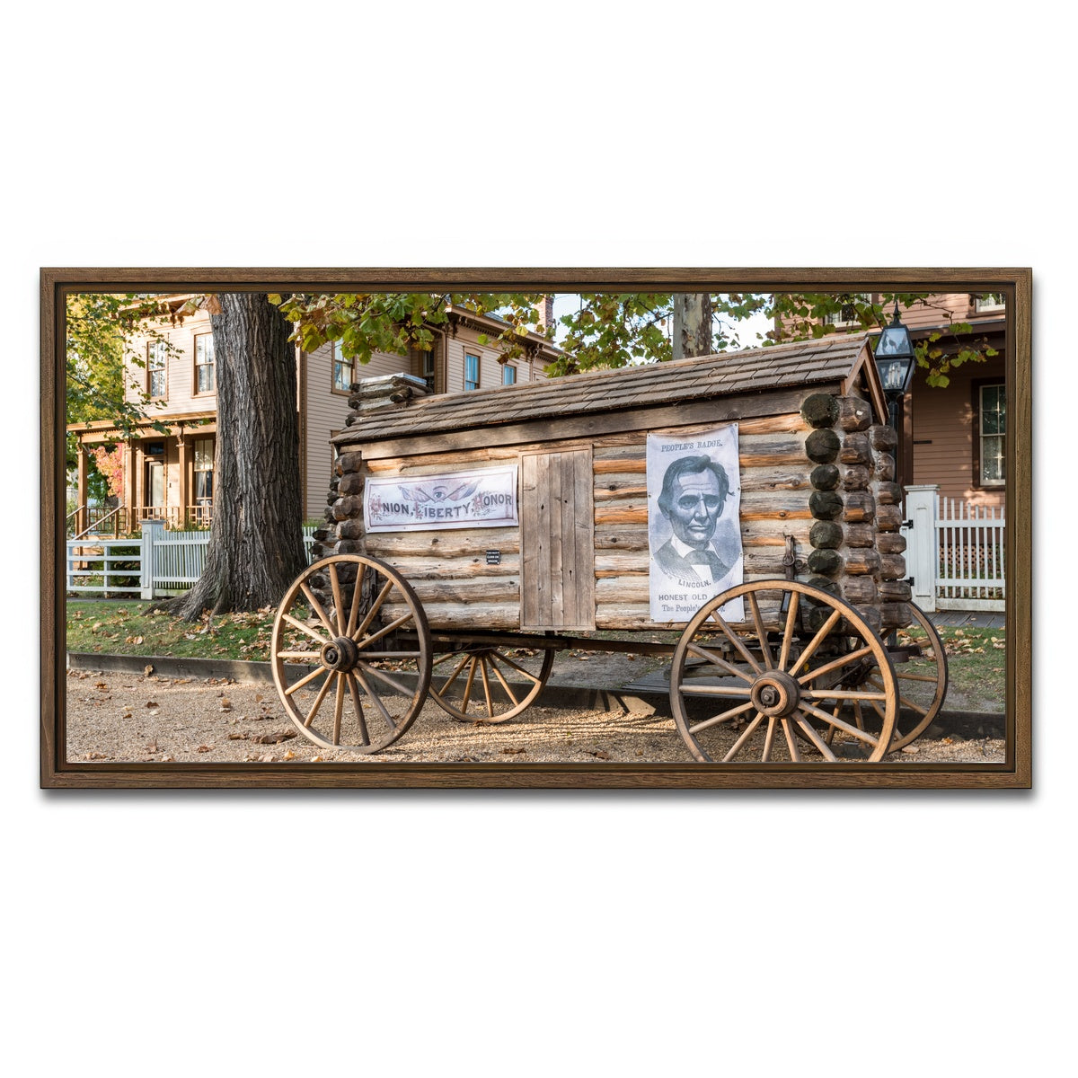 AUTO-MOCKUP WHITE | Lincoln Home National Historic Site | 1 Piece | Walnut Framed Canvas | group=2x1