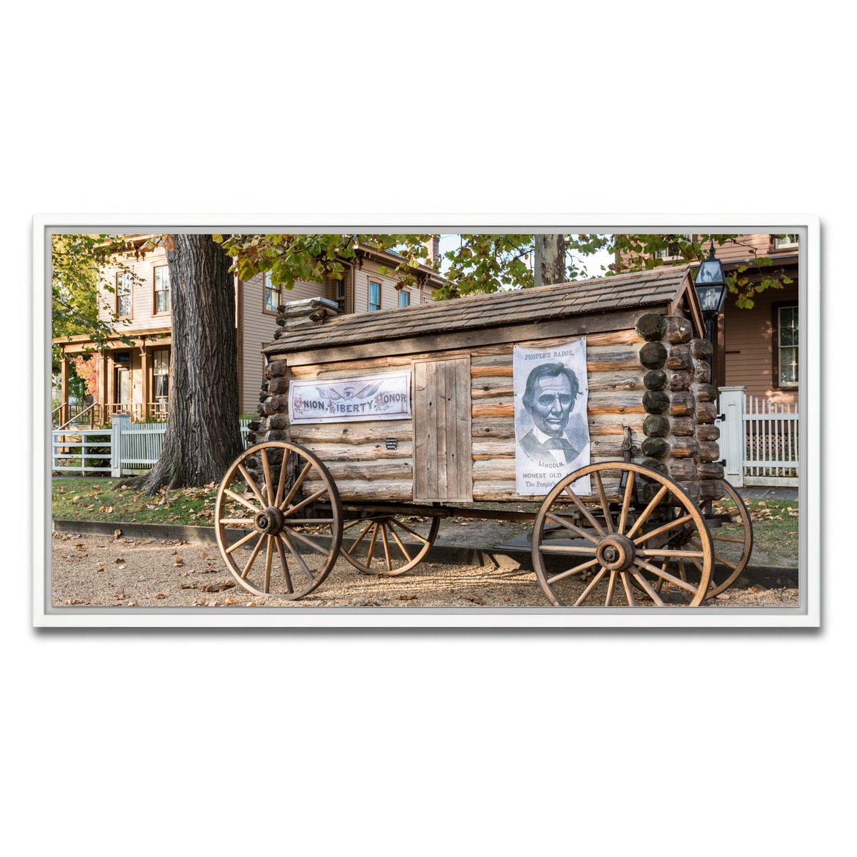AUTO-MOCKUP WHITE | Lincoln Home National Historic Site | 1 Piece | White Framed Canvas | group=2x1