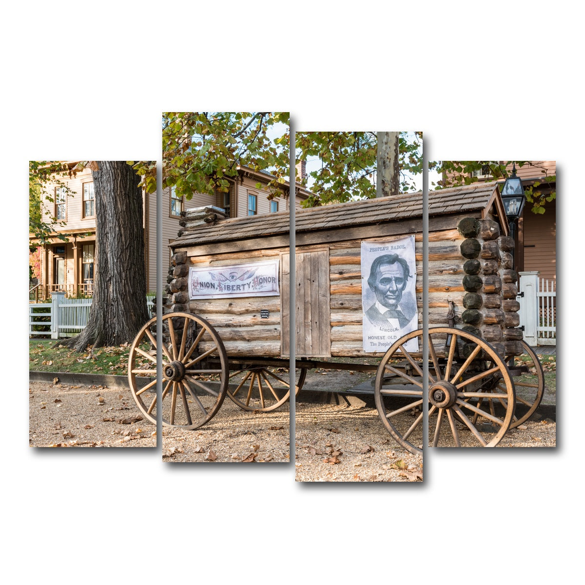 AUTO-MOCKUP WHITE | Lincoln Home National Historic Site | 4 Piece | Gallery Wrap Canvas | group=4_normal