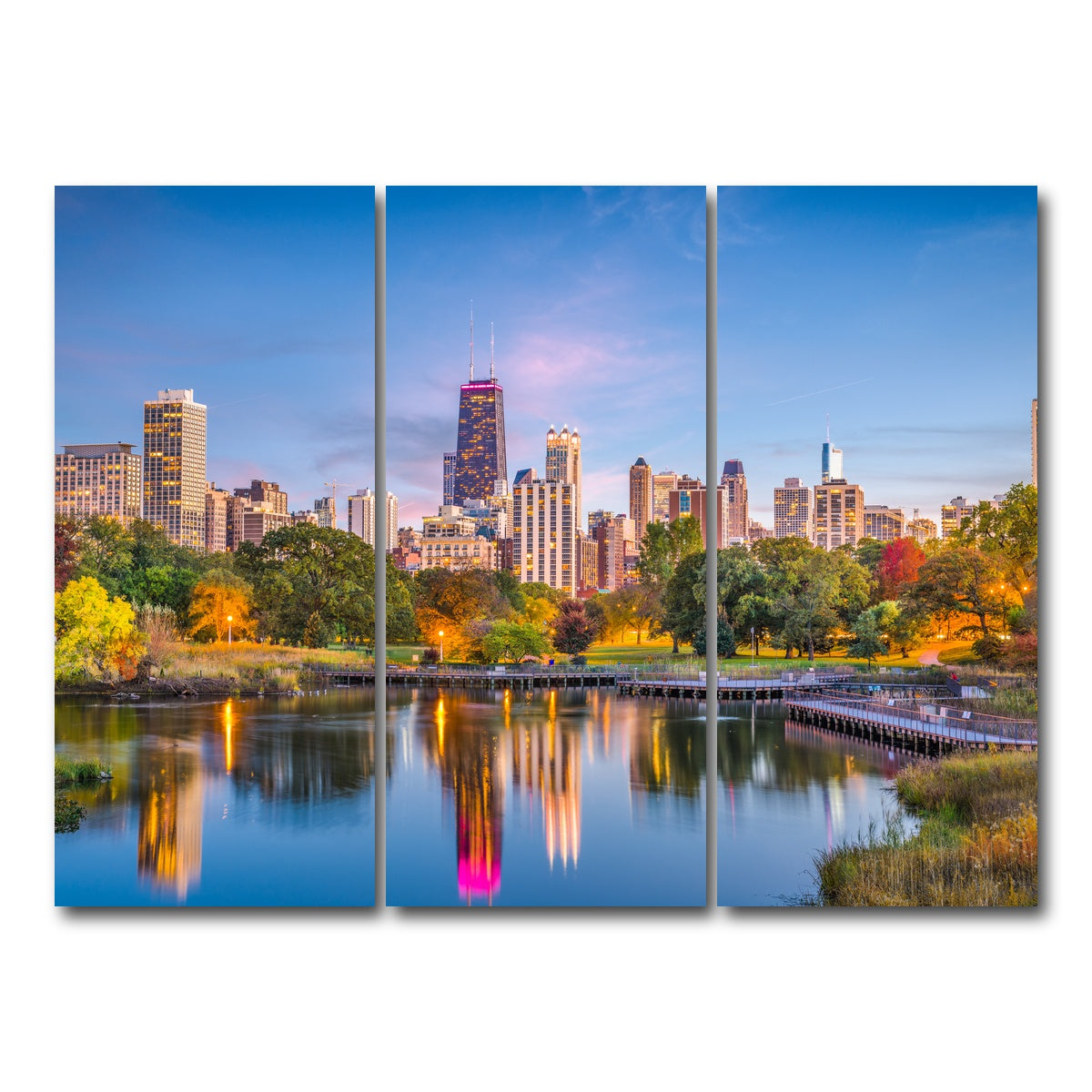 AUTO-MOCKUP WHITE | Lincoln Park | 3 Piece | Gallery Wrap Canvas | group=8x18