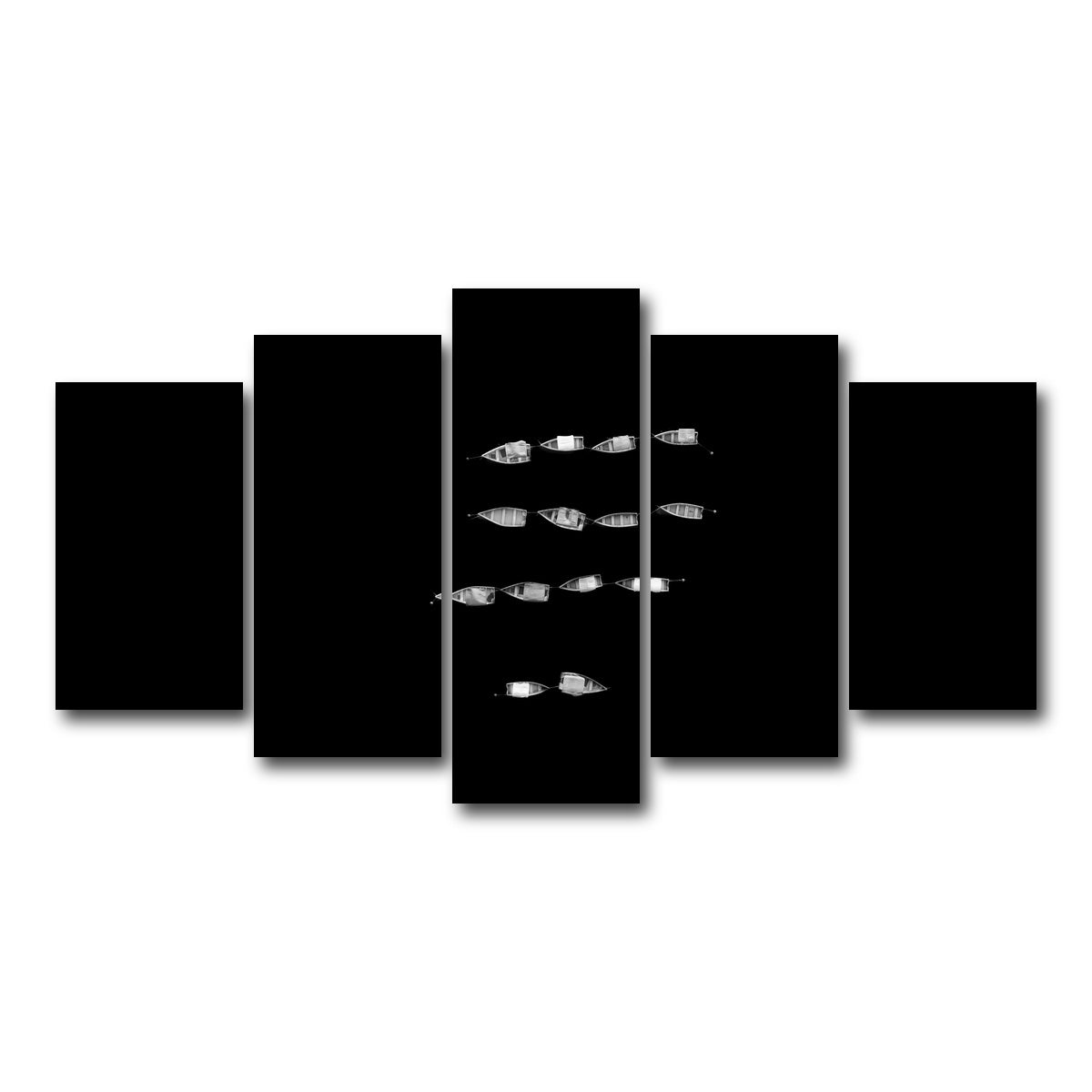 AUTO-MOCKUP WHITE | Lines of Stillness | 5 Piece | Gallery Wrap Canvas | group=5_normal