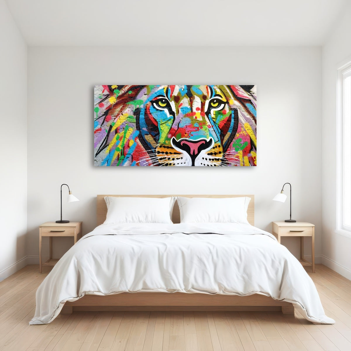 AUTO-MOCKUP ROOM | Lion Graffiti