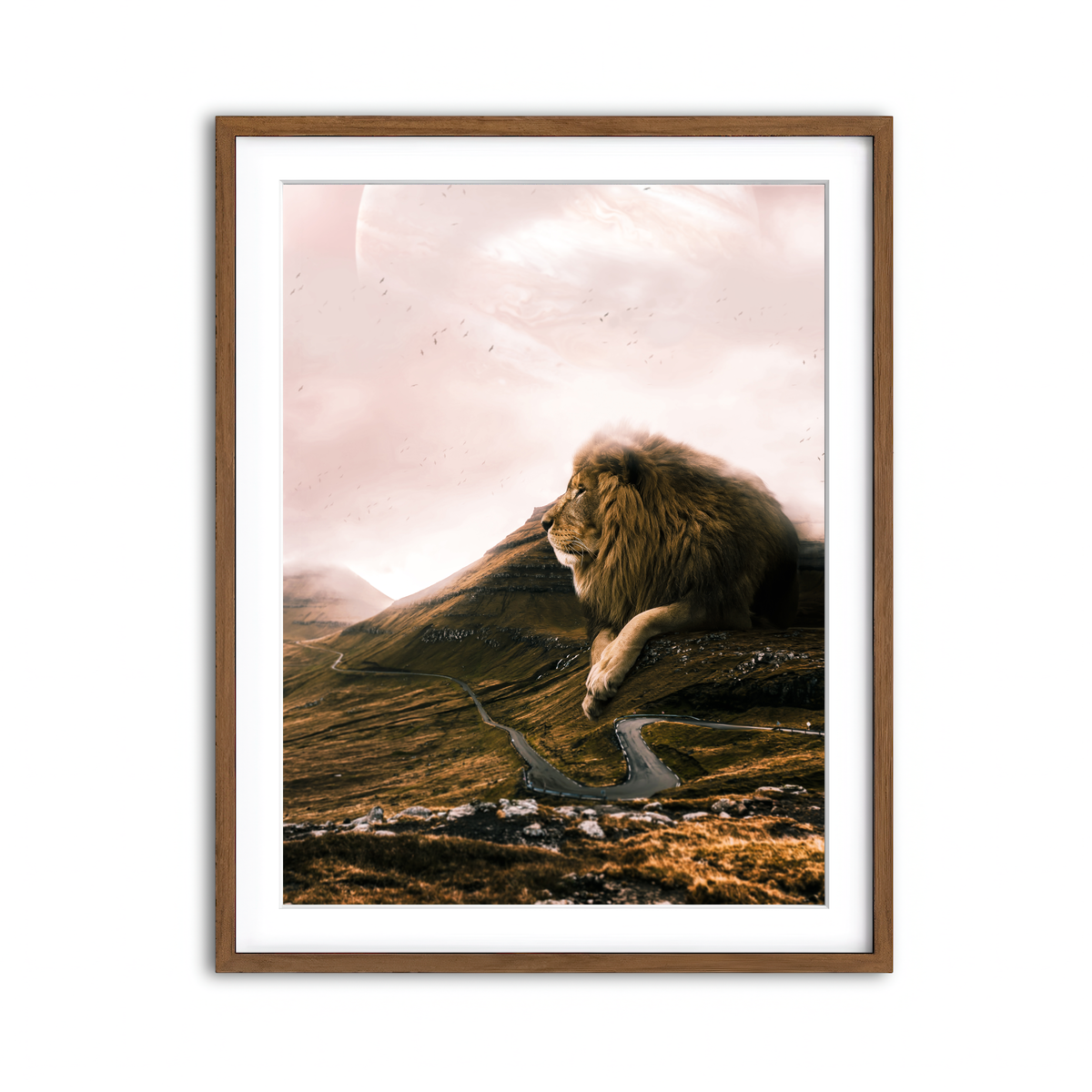 Framed Print 3x4 Walnut