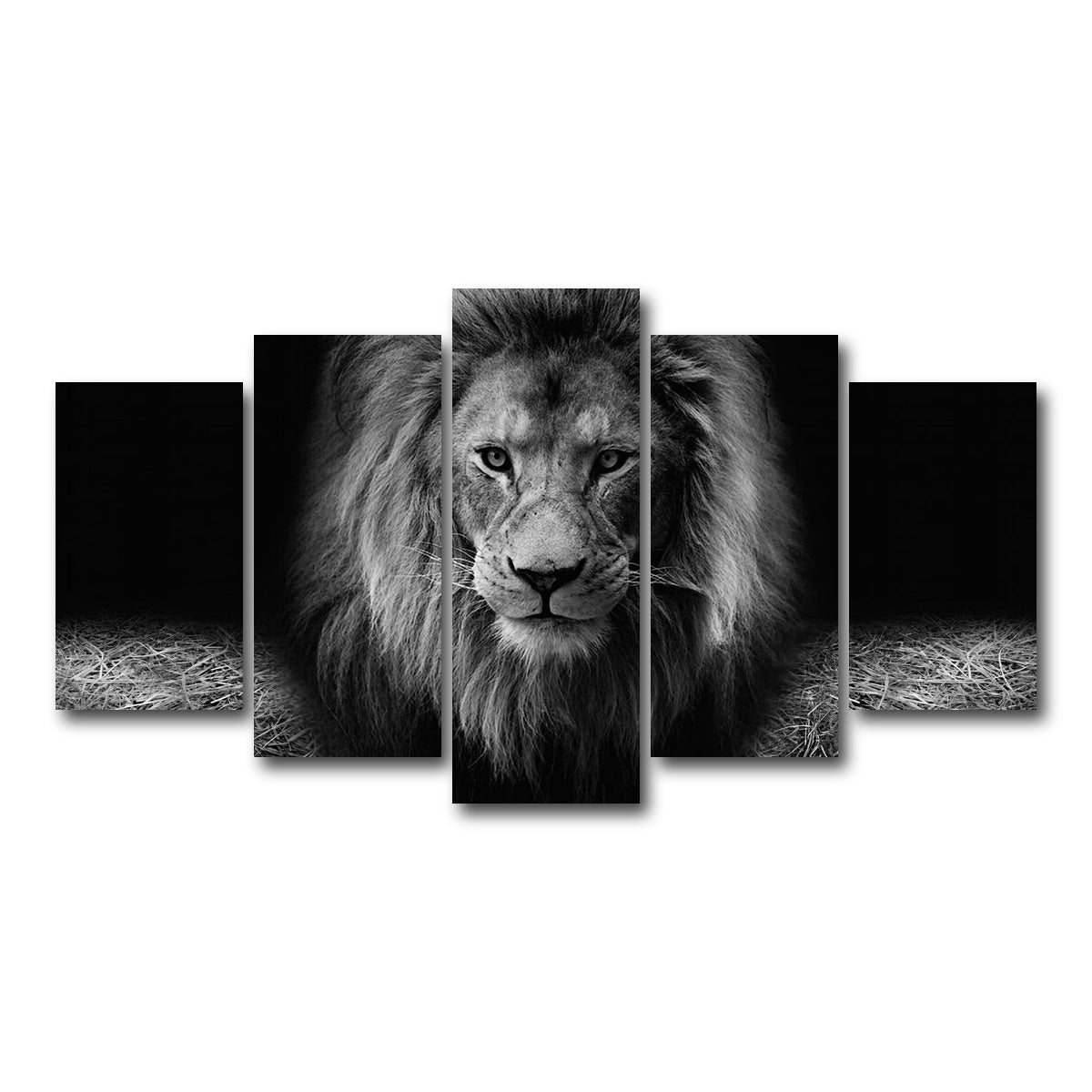 AUTO-MOCKUP WHITE | Lion head | 5 Piece | Gallery Wrap Canvas | group=5_normal