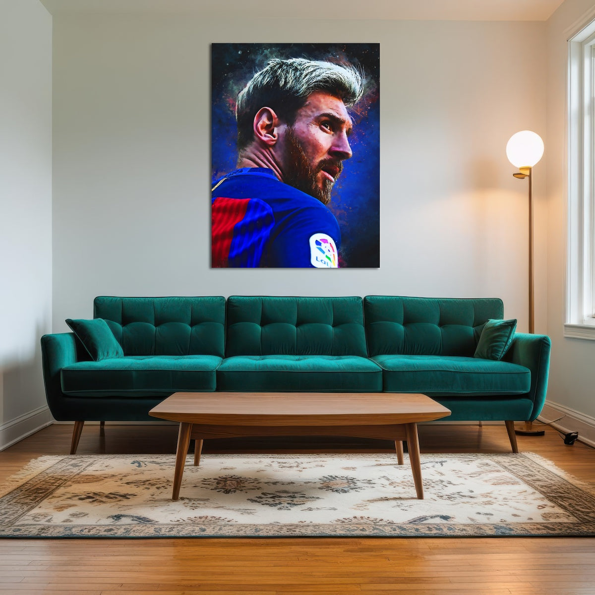 AUTO-MOCKUP ROOM | Lionel Messi Painting