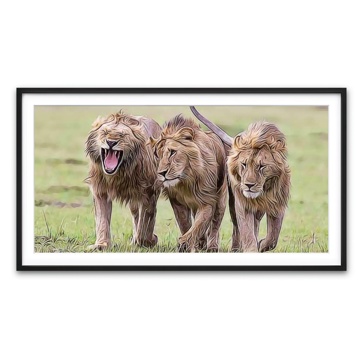 Framed Print 2x1 Black