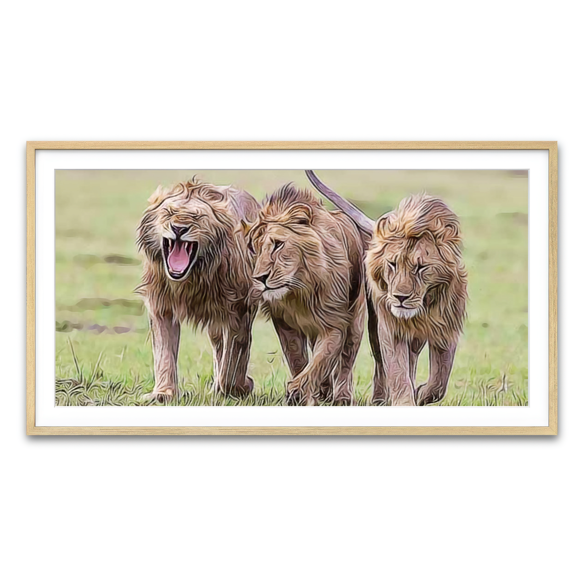 Framed Print 2x1 Natural