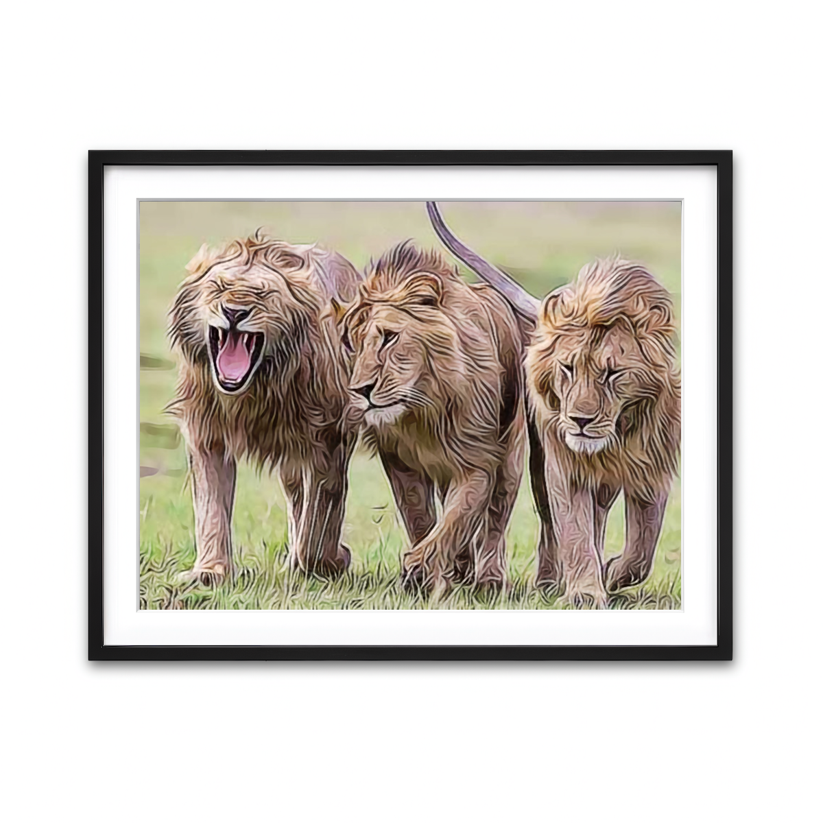 Framed Print 4x3 Black