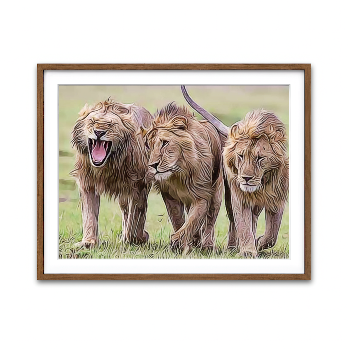 Framed Print 4x3 Walnut