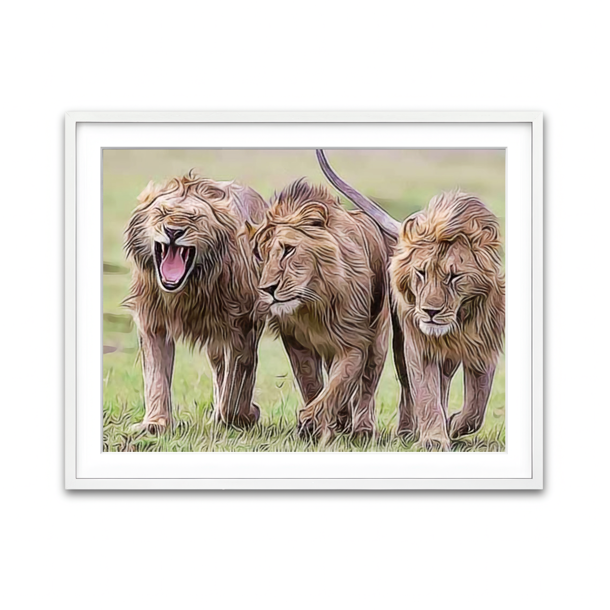 Framed Print 4x3 White