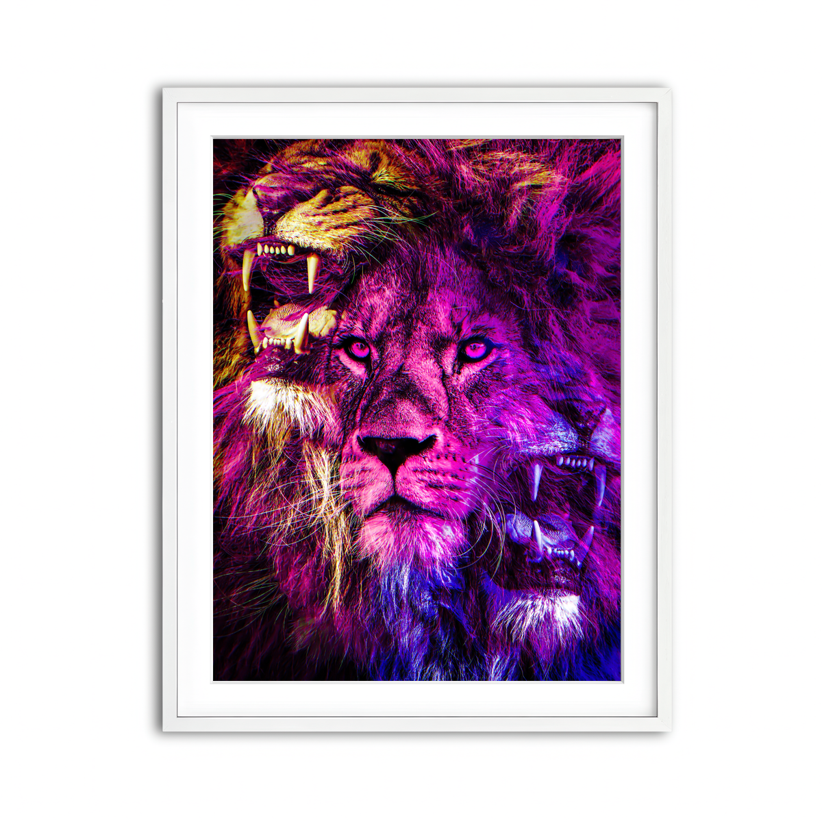 Framed Print 3x4 White