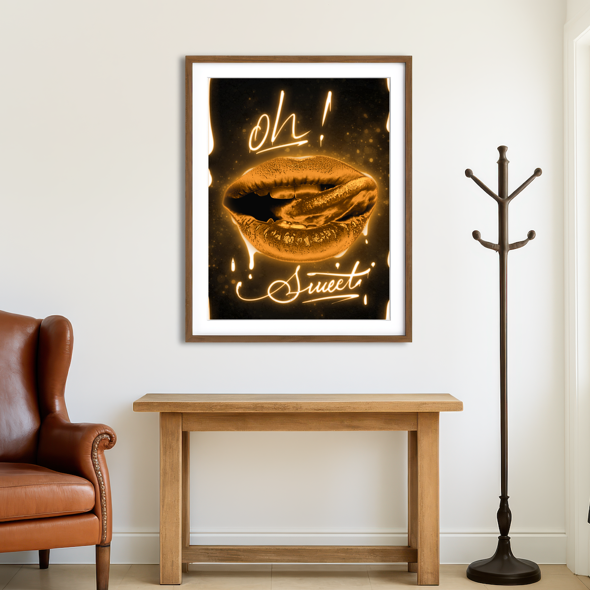 AUTO-MOCKUP ROOM | Lips Wall Art