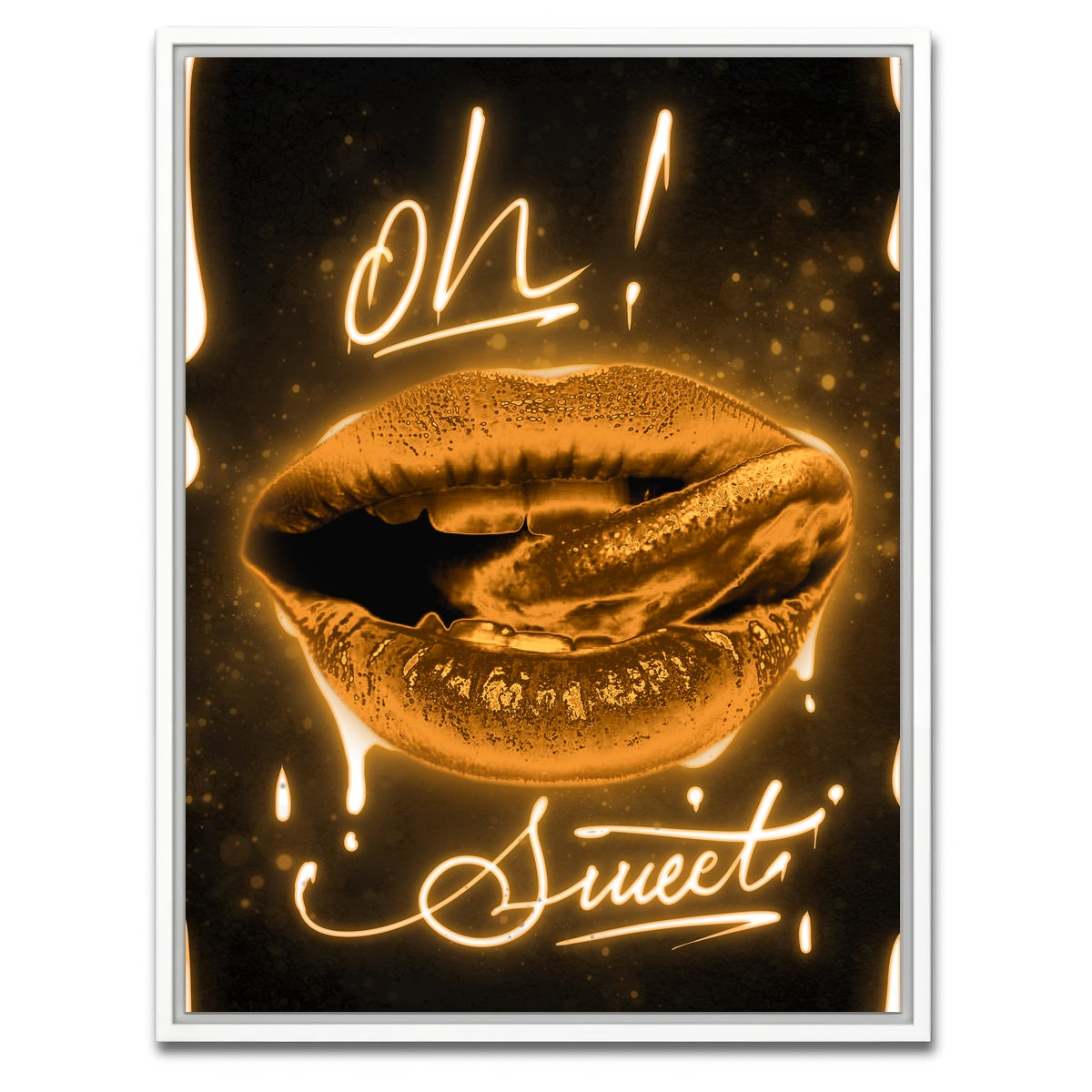 AUTO-MOCKUP WHITE | Lips | 1 Piece | White Framed Canvas | group=3x4