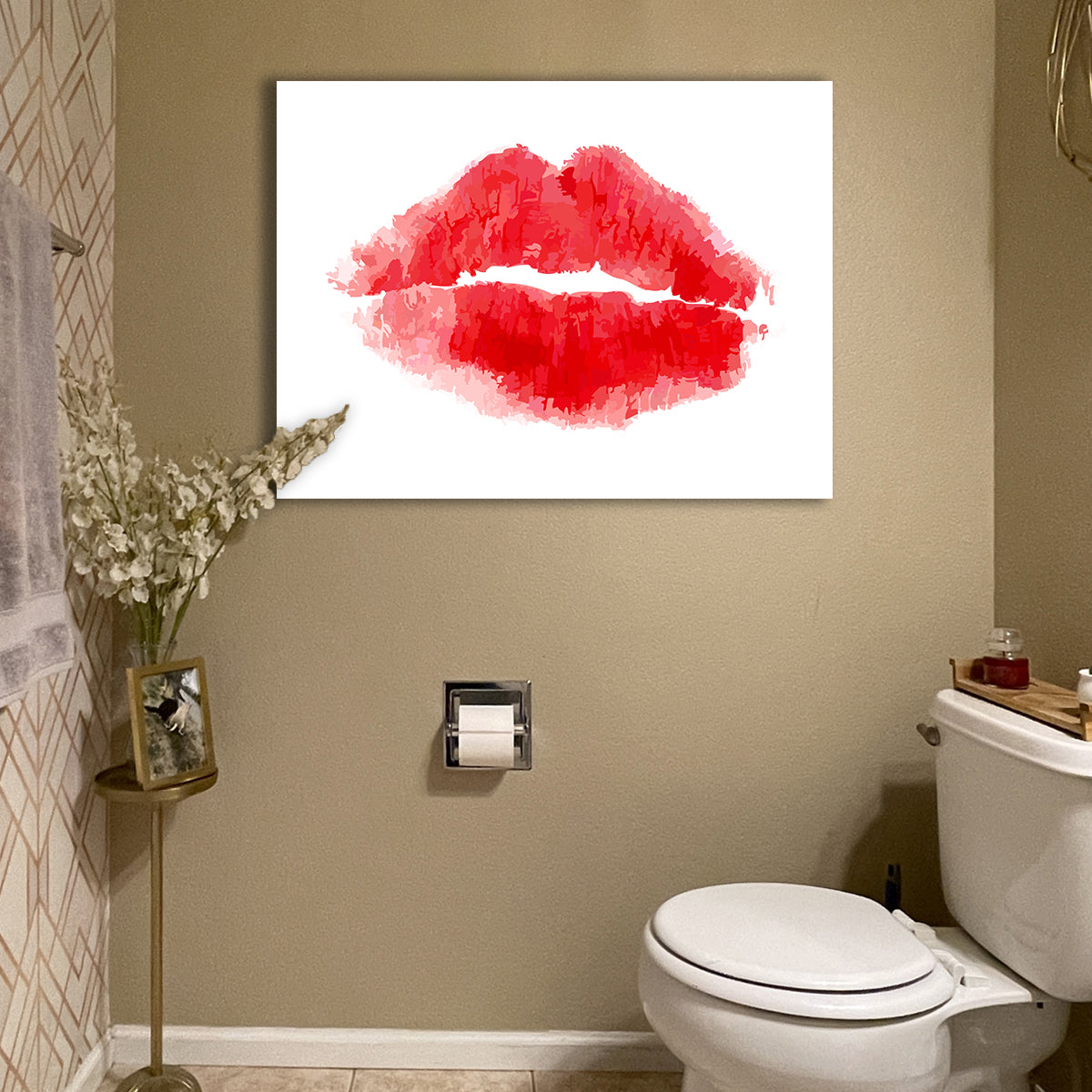 Lipstick Kiss Wall Art