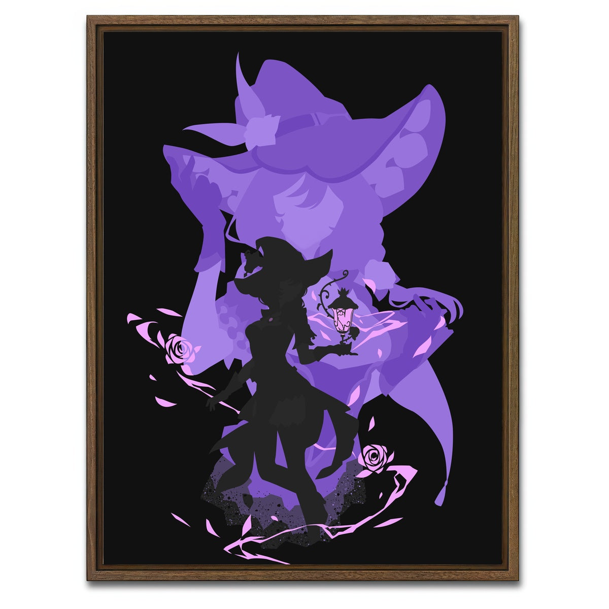 AUTO-MOCKUP WHITE | Lisa | 1 Piece | Walnut Framed Canvas | group=3x4