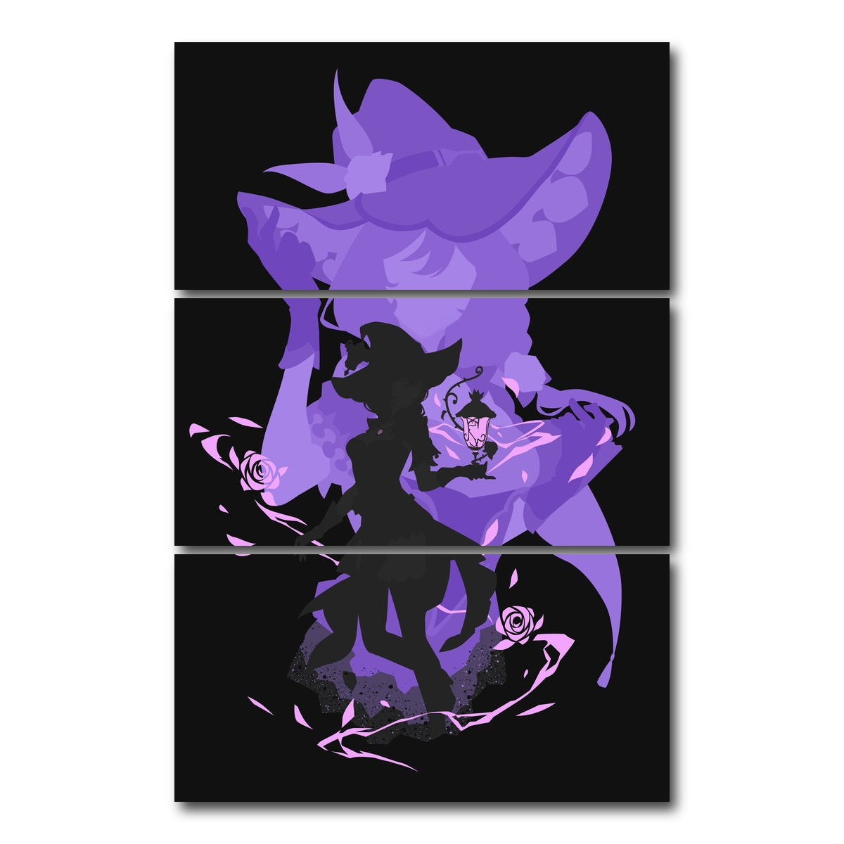 AUTO-MOCKUP WHITE | Lisa | 3 Piece | Gallery Wrap Canvas | group=12x24_stacked